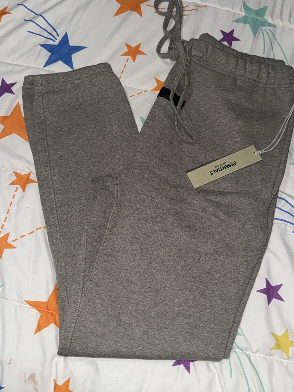Essentials Men’s dark oatmeal ankle sweatpants